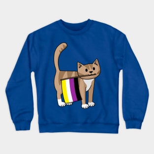 Non-Binary Cat Crewneck Sweatshirt